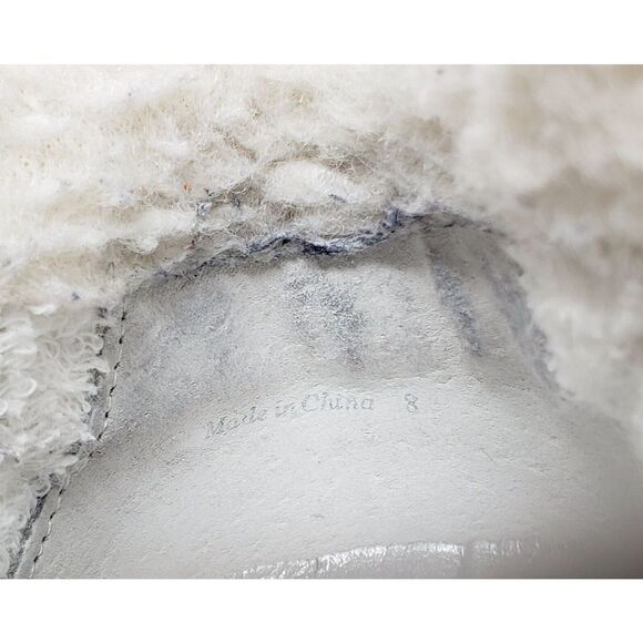 Dolce Vita Zonya Shoe Womens 8 Sneaker White Leather Wedge Double Zip High Top - Picture 12 of 13